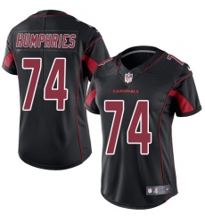 Women's Nike Arizona Cardinals #74 D.J. Humphries Limited Black Rush Vapor Untouchable NFL Jersey