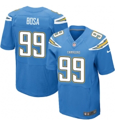 Men's Nike Los Angeles Chargers #99 Joey Bosa Elite Electric Blue Alternate NFL Jersey