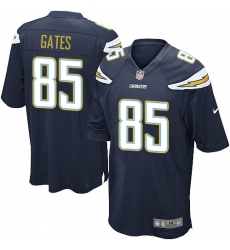 Men's Nike Los Angeles Chargers #85 Antonio Gates Game Navy Blue Team Color NFL Jersey