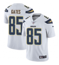 Men's Nike Los Angeles Chargers #85 Antonio Gates White Vapor Untouchable Limited Player NFL Jersey