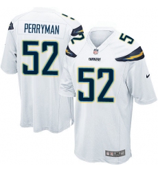 Men's Nike Los Angeles Chargers #52 Denzel Perryman Game White NFL Jersey