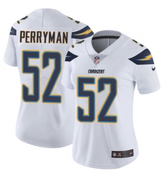 Women's Nike Los Angeles Chargers #52 Denzel Perryman White Vapor Untouchable Limited Player NFL Jersey
