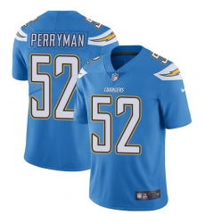 Youth Nike Los Angeles Chargers #52 Denzel Perryman Elite Electric Blue Alternate NFL Jersey