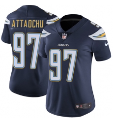 Women's Nike Los Angeles Chargers #97 Jeremiah Attaochu Navy Blue Team Color Vapor Untouchable Limited Player NFL Jersey