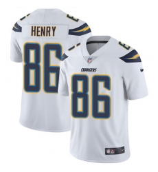 Men's Nike Los Angeles Chargers #86 Hunter Henry White Vapor Untouchable Limited Player NFL Jersey