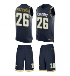 Men's Nike Los Angeles Chargers #26 Casey Hayward Limited Navy Blue Tank Top Suit NFL Jersey