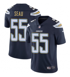 Youth Nike Los Angeles Chargers #55 Junior Seau Elite Navy Blue Team Color NFL Jersey