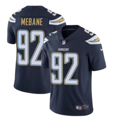 Youth Nike Los Angeles Chargers #92 Brandon Mebane Navy Blue Team Color Vapor Untouchable Limited Player NFL Jersey