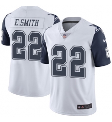 Men's Nike Dallas Cowboys #22 Emmitt Smith Limited White Rush Vapor Untouchable NFL Jersey