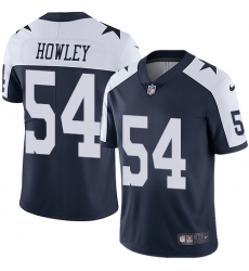 Youth Nike Dallas Cowboys #54 Chuck Howley Navy Blue Throwback Alternate Vapor Untouchable Limited Player NFL Jersey