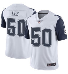 Youth Nike Dallas Cowboys #50 Sean Lee Limited White Rush Vapor Untouchable NFL Jersey