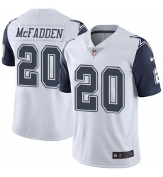 Men's Nike Dallas Cowboys #20 Darren McFadden Limited White Rush Vapor Untouchable NFL Jersey