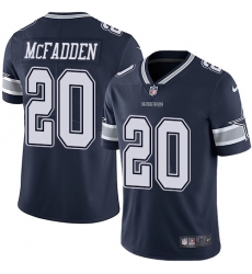 Youth Nike Dallas Cowboys #20 Darren McFadden Navy Blue Team Color Vapor Untouchable Limited Player NFL Jersey