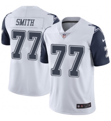 Men's Nike Dallas Cowboys #77 Tyron Smith Limited White Rush Vapor Untouchable NFL Jersey