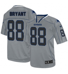 Men's Nike Dallas Cowboys #88 Dez Bryant Elite Lights Out Grey NFL Jersey