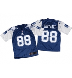 Men's Nike Dallas Cowboys #88 Dez Bryant Elite Navy/White Throwback NFL Jersey