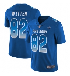 Men's Nike Dallas Cowboys #82 Jason Witten Limited Royal Blue 2018 Pro Bowl NFL Jersey