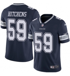 Youth Nike Dallas Cowboys #59 Anthony Hitchens Navy Blue Team Color Vapor Untouchable Limited Player NFL Jersey