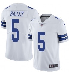 Youth Nike Dallas Cowboys #5 Dan Bailey White Vapor Untouchable Limited Player NFL Jersey