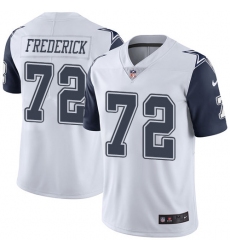 Youth Nike Dallas Cowboys #72 Travis Frederick Limited White Rush Vapor Untouchable NFL Jersey