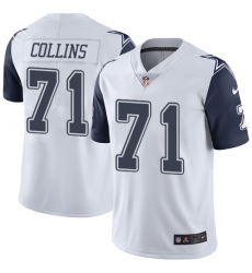 Men's Nike Dallas Cowboys #71 La'el Collins Limited White Rush Vapor Untouchable NFL Jersey