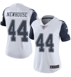 Women's Nike Dallas Cowboys #44 Robert Newhouse Limited White Rush Vapor Untouchable NFL Jersey