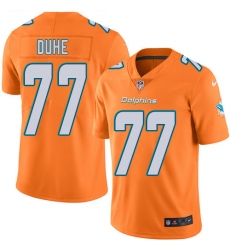 Men's Nike Miami Dolphins #77 Adam Joseph Duhe Elite Orange Rush Vapor Untouchable NFL Jersey