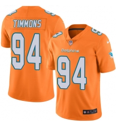 Men's Nike Miami Dolphins #94 Lawrence Timmons Elite Orange Rush Vapor Untouchable NFL Jersey