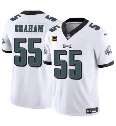 Men's Philadelphia Eagles #55 Brandon Graham White F.U.S.E With 4-Star C Vapor Untouchable Limited Football Stitched Jersey