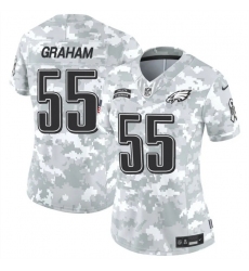 Women's Philadelphia Eagles #55 Brandon Graham 2024 F.U.S.E Arctic Camo Salute To Service Limited Stitched Jersey(Run Small)