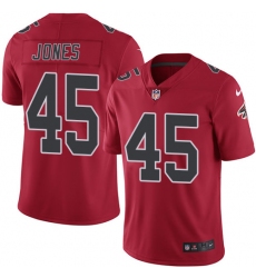 Men's Nike Atlanta Falcons #45 Deion Jones Limited Red Rush Vapor Untouchable NFL Jersey