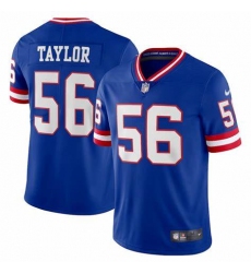 Men's New York Giants #56 Lawrence Taylor Royal Classic Vapor Limited Jersey