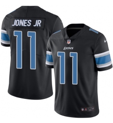 Men's Nike Detroit Lions #11 Marvin Jones Jr Limited Black Rush Vapor Untouchable NFL Jersey