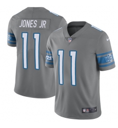 Men's Nike Detroit Lions #11 Marvin Jones Jr Limited Steel Rush Vapor Untouchable NFL Jersey