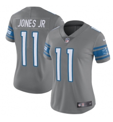 Women's Nike Detroit Lions #11 Marvin Jones Jr Limited Steel Rush Vapor Untouchable NFL Jersey