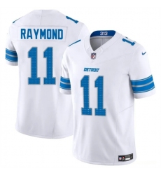 Men's Detroit Lions #11 Kalif Raymond White 2024 F.U.S.E. Vapor Limited Football Stitched Jersey