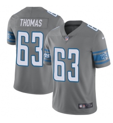 Youth Nike Detroit Lions #63 Brandon Thomas Limited Steel Rush Vapor Untouchable NFL Jersey