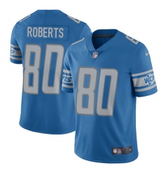 Youth Nike Detroit Lions #80 Michael Roberts Limited Light Blue Team Color Vapor Untouchable NFL Jersey