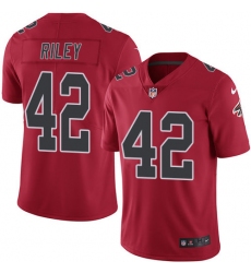 Youth Nike Atlanta Falcons #42 Duke Riley Limited Red Rush Vapor Untouchable NFL Jersey