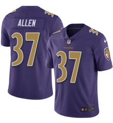 Youth Nike Baltimore Ravens #37 Javorius Allen Limited Purple Rush Vapor Untouchable NFL Jersey