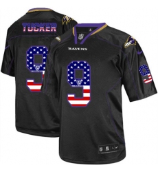 Men's Nike Baltimore Ravens #9 Justin Tucker Elite Black USA Flag Fashion NFL Jersey Men's Nike Baltimore Ravens #9 Justin Tucker Elite Black USA Flag Fashion NFL Jersey