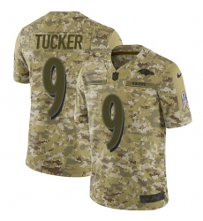 Men's Nike Baltimore Ravens #9 Justin Tucker Limited Camo 2018 Salute to Service NFL Jersey Men's Nike Baltimore Ravens #9 Justin Tucker Limited Camo 2018 Salute to Service NFL Jersey