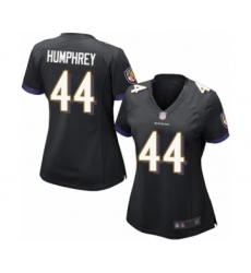 Women's Baltimore Ravens #44 Marlon Humphrey Game Black Alternate Football Jersey Women's Baltimore Ravens #44 Marlon Humphrey Game Black Alternate Football Jersey