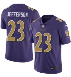 Youth Nike Baltimore Ravens #23 Tony Jefferson Limited Purple Rush Vapor Untouchable NFL Jersey