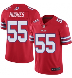 Men's Nike Buffalo Bills #55 Jerry Hughes Limited Red Rush Vapor Untouchable NFL Jersey