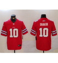 Men's Buffalo Bills #10 Khalil Shakir Red Vapor Untouchable Limited Stitched Jersey