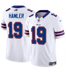 Men's Buffalo Bills #19 KJ Hamler White 2024 F.U.S.E. Vapor Untouchable Limited Stitched Football Jersey