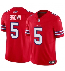 Men's Buffalo Bills #5 Anthony Brown Red 2024 F.U.S.E. Vapor Untouchable Limited Football Stitched Jersey