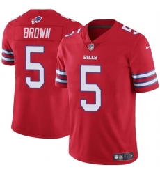 Men's Buffalo Bills #5 Anthony Brown Red 2024 Vapor Untouchable Limited Football Stitched Jersey