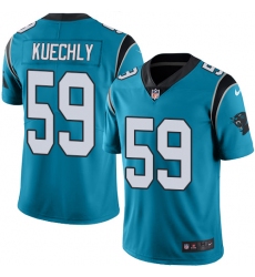 Men's Nike Carolina Panthers #59 Luke Kuechly Limited Blue Rush Vapor Untouchable NFL Jersey